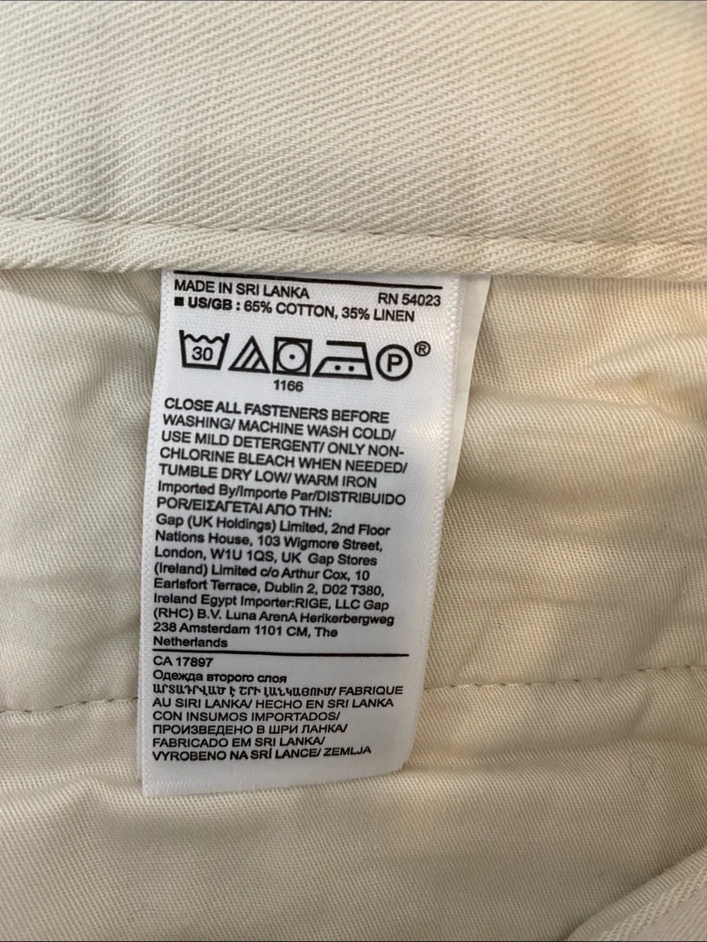 NWT Banana Republic Heritage Collection Explorer Pants - Cream, Size 8S